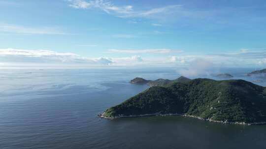 大海岛屿自然风光航拍