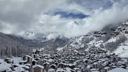 瑞士采尔马特雪景