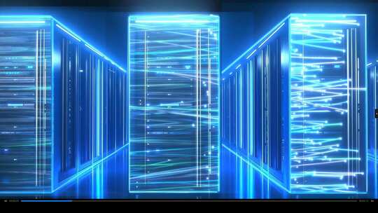 科技机房机柜数据算力服务器网络安全云计算