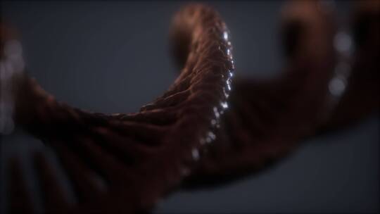 DNA双螺旋动画的可循环结构视频素材模板下载