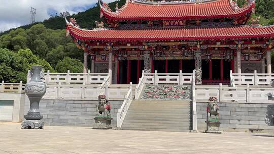 囊山寺风景4K实拍视频