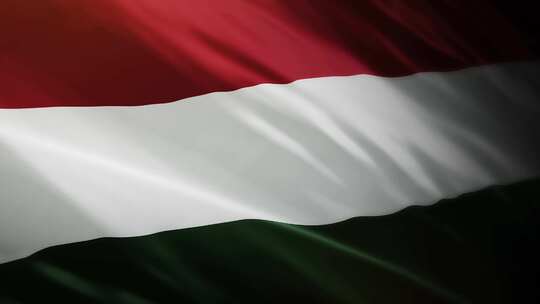 匈牙利国旗挥舞-4K