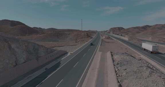 （5K广告级）戈壁无人区沙漠公路