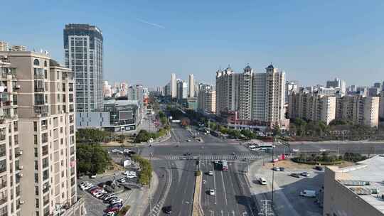 航拍城市风光建筑大景