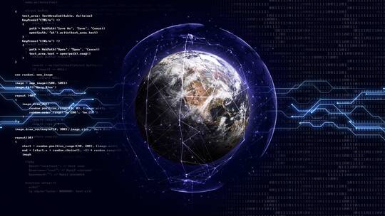 地球连接网络视频素材模板下载