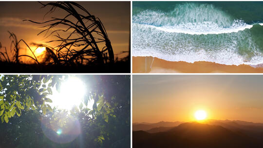 人物意境风景宁静治愈希望日出背影自然风光高清在线视频素材下载