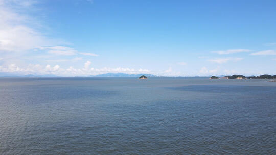 航拍广东珠海海边海景自然风光视频素材模板下载