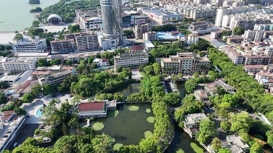 广东肇庆市委市政府航拍