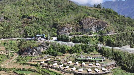 陕西安康云海梯田风光