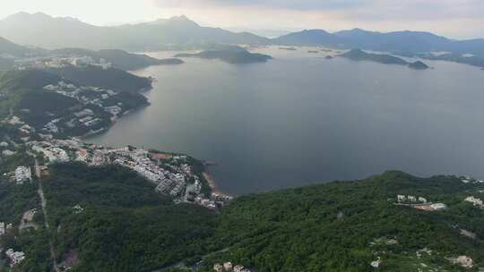 香港居民楼城市航拍