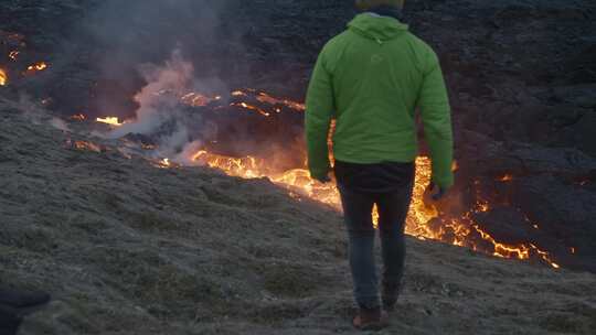 火山，观光，火山，熔岩