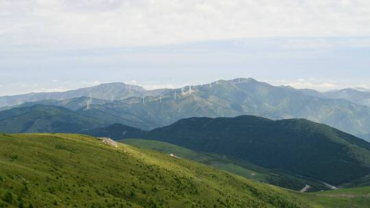 五台山东台顶高山丘壑