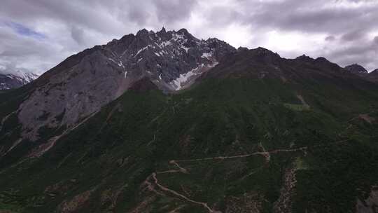 来古冰川景区航拍