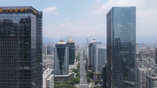 福建福州城市风光交通高架桥航拍