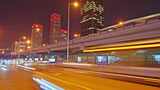 北京国贸夜间车流高清在线视频素材下载