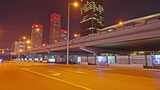 北京国贸夜间车流高清在线视频素材下载