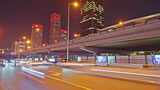 北京国贸夜间车流高清在线视频素材下载