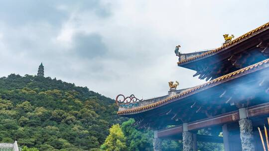 香炉 烧香 香火旺盛 祈祷 祈福 寺庙