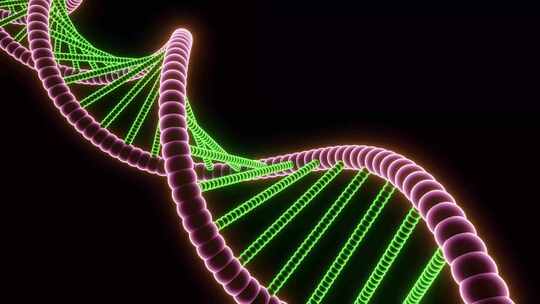DNA螺丝结构生物链视频素材模板下载
