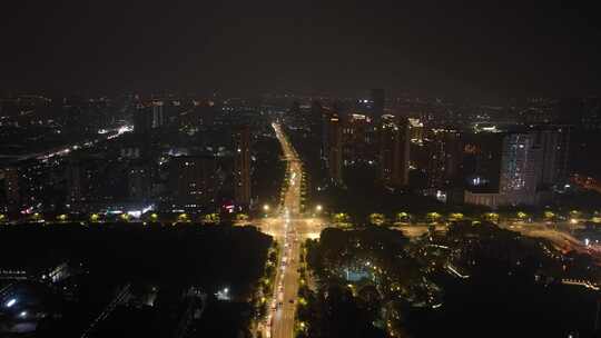 4K航拍江苏苏州昆山城市夜景