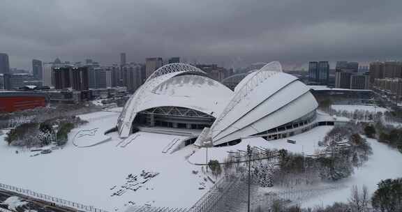 沈阳雪景奥体中心