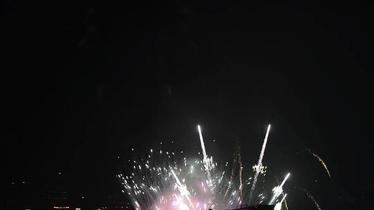 烟花粒子新年焰火 焰火表演