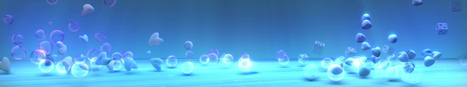 蓝色泡泡 3d泡泡球