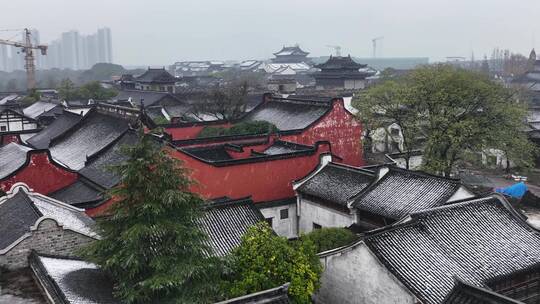 古镇雪景浙江盐官古镇初雪