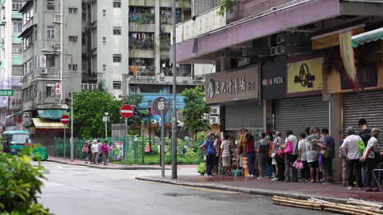 香港城市街头街道街区