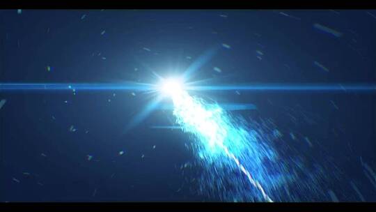 粒子爆炸彗星拖尾爆炸镜面logo演绎