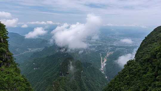 张家界天门山延时