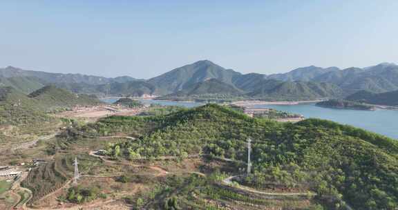 金海湖碧波岛旅游度假区风景景色航拍