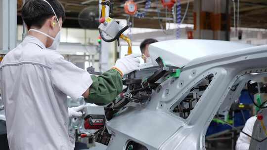 新能源电车生产车间 汽车生产线