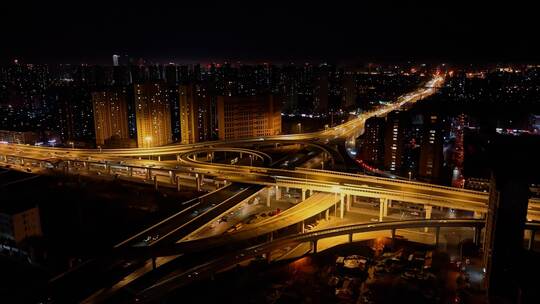 长春夜景视频素材模板下载