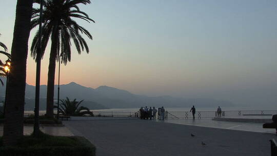 地中海海岸日出景观