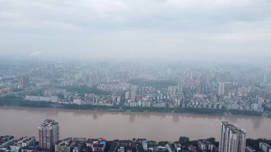 4k航拍衡阳湘江城市风光