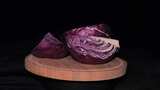 富含花青素的紫蓝干菜高清在线视频素材下载