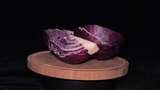 富含花青素的紫蓝干菜高清在线视频素材下载