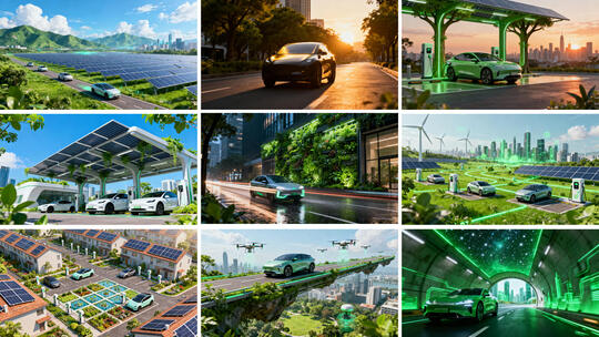新能源汽车城市出行 未来绿色智能交通