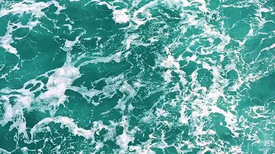 海南琼州海峡海上海浪浪花满画幅海水视频素材模板下载