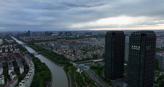上海中庚环球创意中心航拍4K