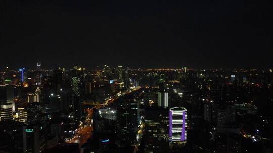 上海外滩黄浦区黄浦江东方明珠夜全景夜景4K