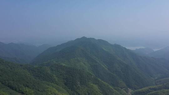 航拍浙江绍兴新昌天姥山群山