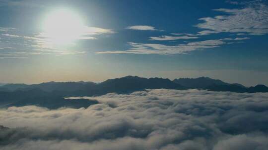 大气磅礴的云海日出 云雾缭绕 人间仙境