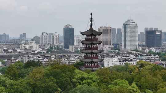 绍兴城市风景 塔山园