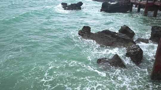 广西北海涠洲岛大海南岸鳄鱼山旅游旅行