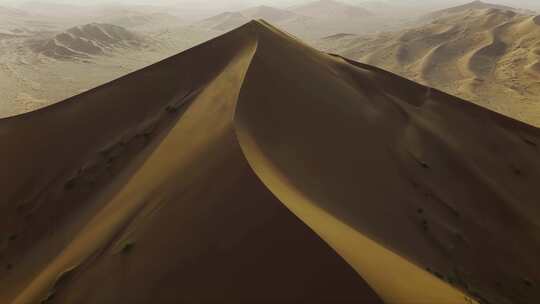 甘肃沙漠旅游风沙灾害干燥流沙视频素材模板下载