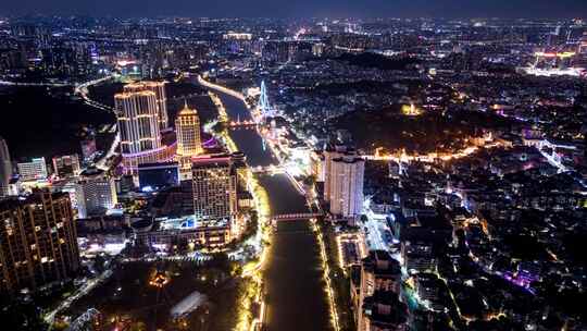 中山岐江夜景天际线延时