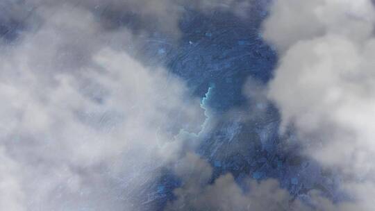 湘西自治州地图-云雾俯冲勾勒轮廓