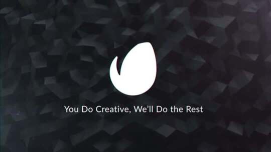 抽象背景点线形状标志动画